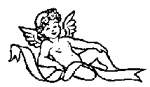 angel picture clip art black white