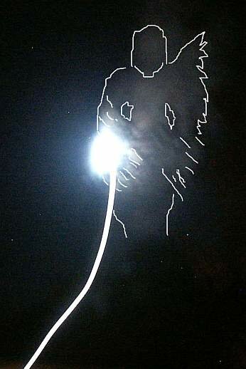 Outline of angel image.