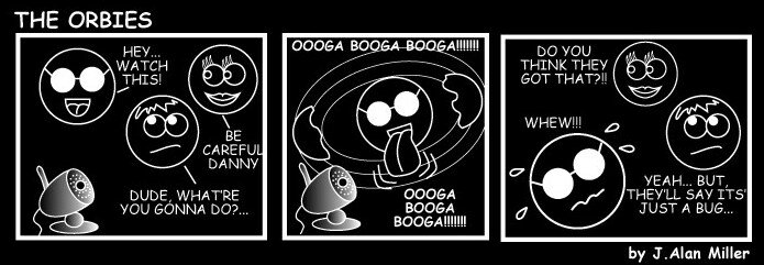Ghost Cartoon: 'The Orbies' by J. Alan Miller