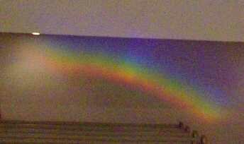 Church Rainbow Sign - Close-up