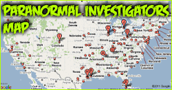 Paranormal Investigators Map