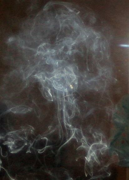 angel in smoke