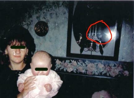 man in the mirror ghost photo