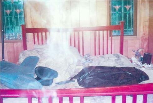 murder scene ghost picture