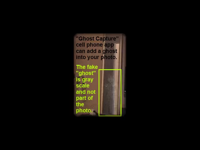 A mobile phone app, Ghost Capture, fooled a newspaper despite it not looking authentic.