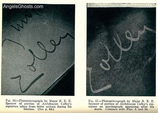 Ghost handwriting comparison called a photomicrograph...
