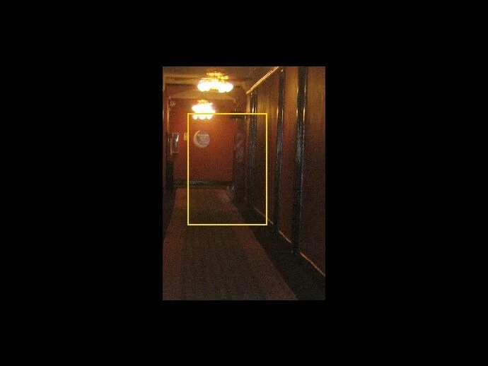 Crescent Hotel apparition from Emily. Is he a ghost in the doorway?
