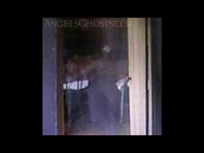 Close-up of the man ghost in the attic.