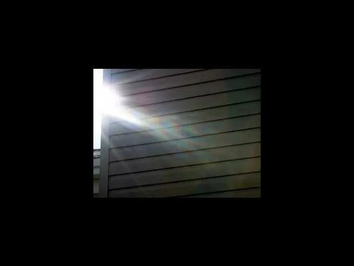 Sunlight sometimes can be recorded by digital cameras as a rainbow effect.