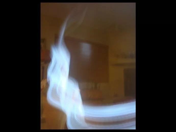 Cool light anomaly is interesting. Was it caused by the camera setting or is it spirit energy in motion? You decide...