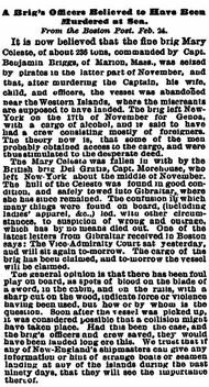 New York Times Newspaper Clipping from 1873