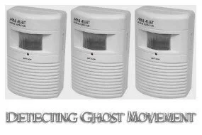 Detecting ghost movement with motion detectors and sensors