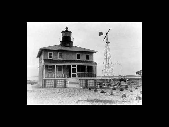 US Coastguard photo of the Point Lookout Lighthouse - circa 1930