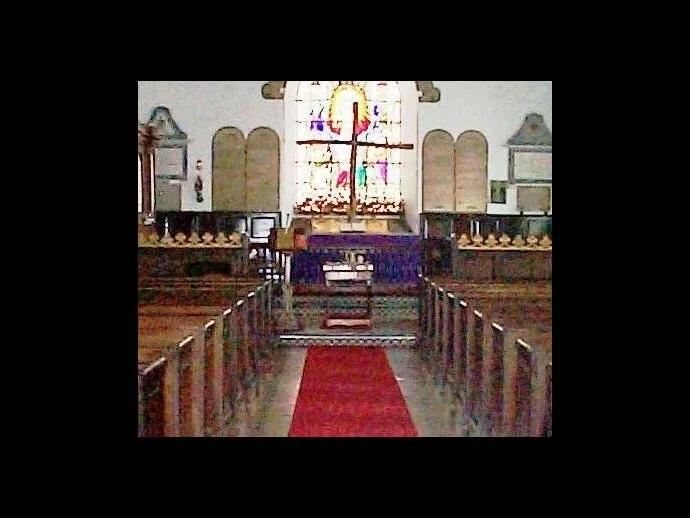 A vicar's apparition was captured by Stella inside Pennal Church.