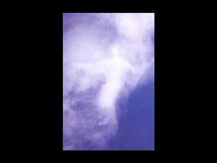 Tim captured a cloud angel with what looks like a bow!