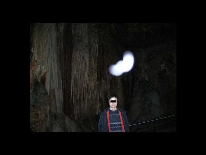 meramec caverns ghost picture moving orb