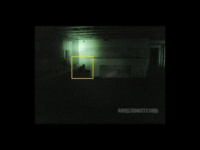 Is this ghost hiding in the corner from the investigators?